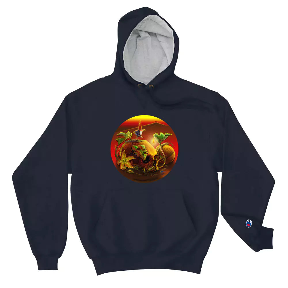 SkeetDesigns | GnomeDriven | Men's Champion® Hoodie | Halloween | Disc Golf Apparel