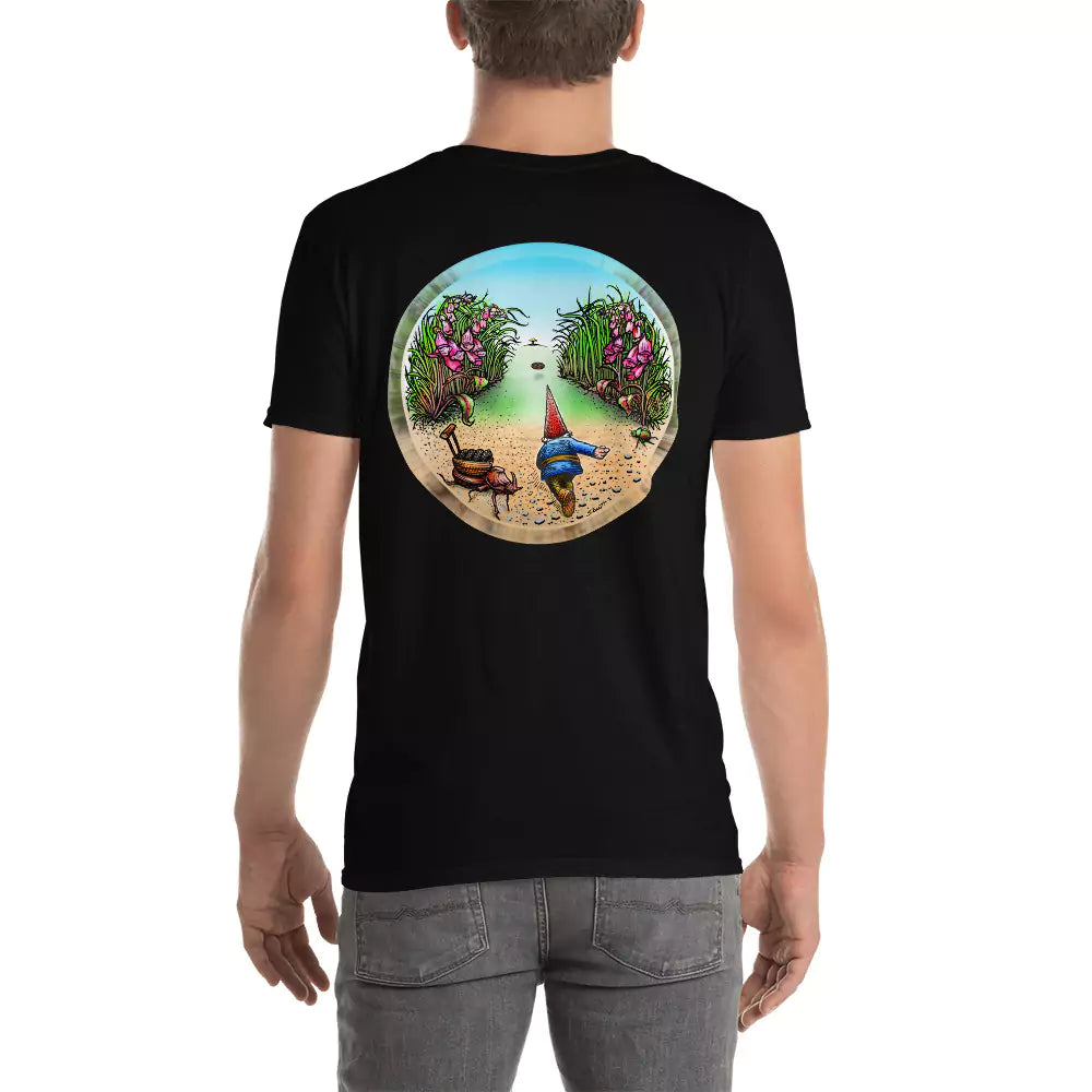 SkeetDesigns | GnomeDriven | Men's Short Sleeve T-Shirt | Behind The Drive V2 | Disc Golf Apparel