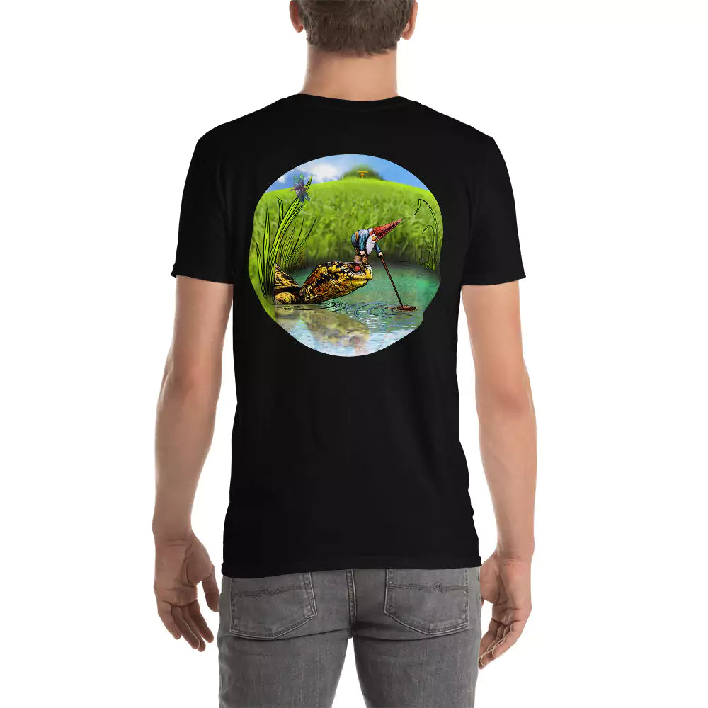 SkeetDesigns | GnomeDriven | Men's Short Sleeve T-Shirt | OB Turtle Help V2 | Disc Golf Apparel