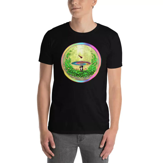 SkeetDesigns | GnomeDriven | Men's Short Sleeve T-Shirt | Close Call | Disc Golf Apparel