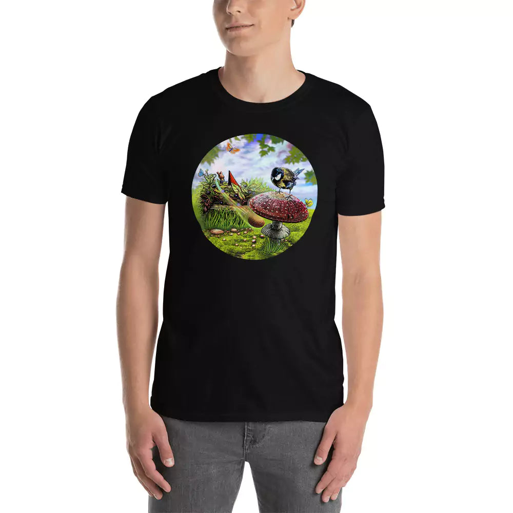 SkeetDesigns | GnomeDriven | Men's Short Sleeve T-Shirt | Blind Flick Run | Disc Golf Apparel