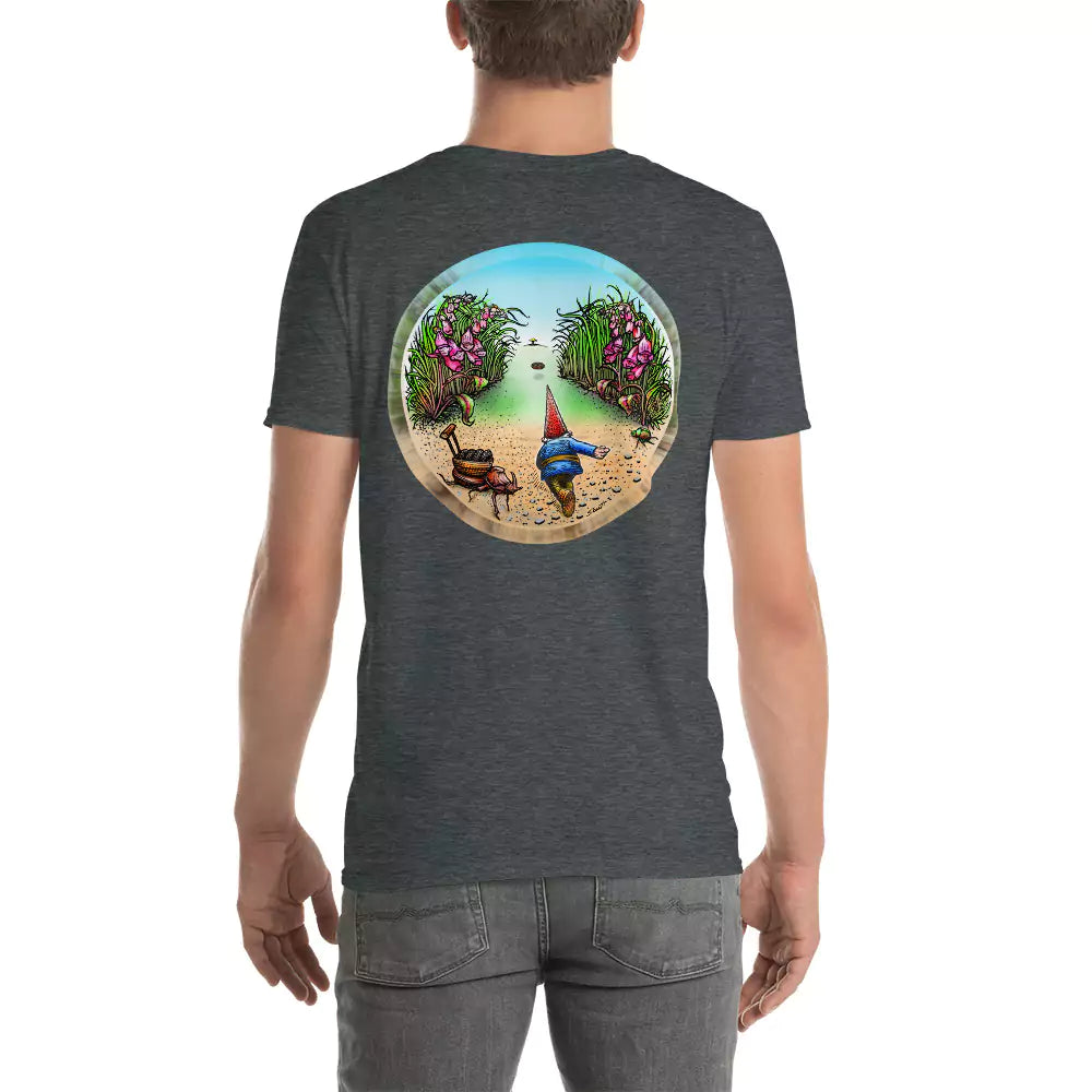 SkeetDesigns | GnomeDriven | Men's Short Sleeve T-Shirt | Behind The Drive V2 | Disc Golf Apparel