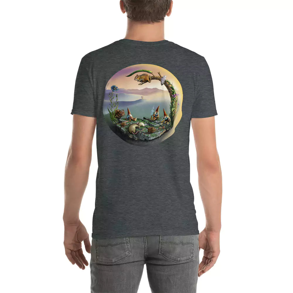 SkeetDesigns | GnomeDriven | Men's Short Sleeve T-Shirt | Mid-Round Break V2 | Disc Golf Apparel