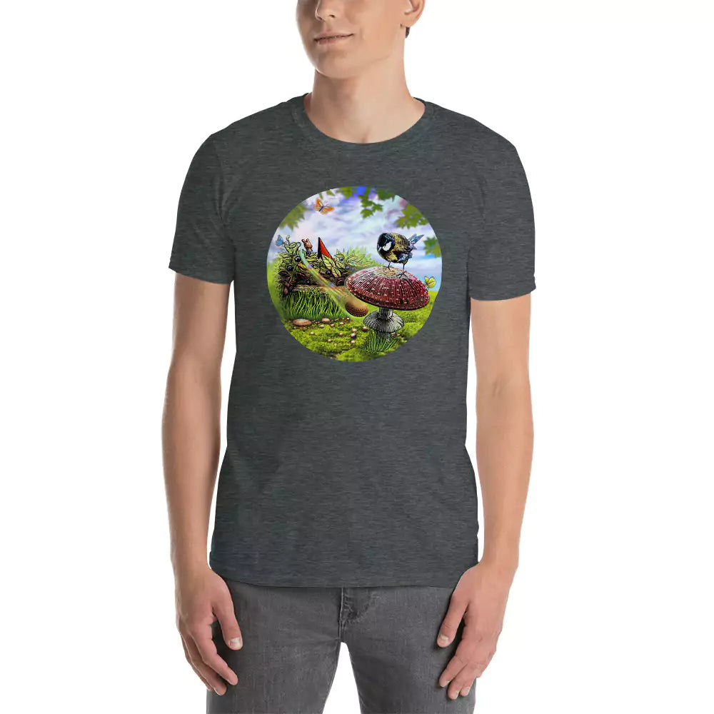 SkeetDesigns | GnomeDriven | Men's Short Sleeve T-Shirt | Blind Flick Run | Disc Golf Apparel