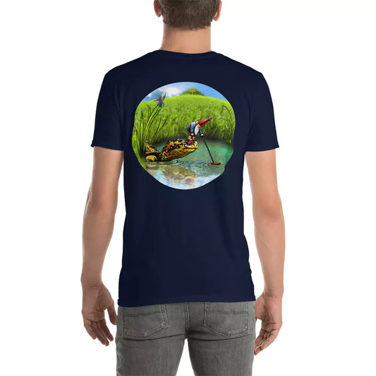 SkeetDesigns | GnomeDriven | Men's Short Sleeve T-Shirt | OB Turtle Help V2 | Disc Golf Apparel