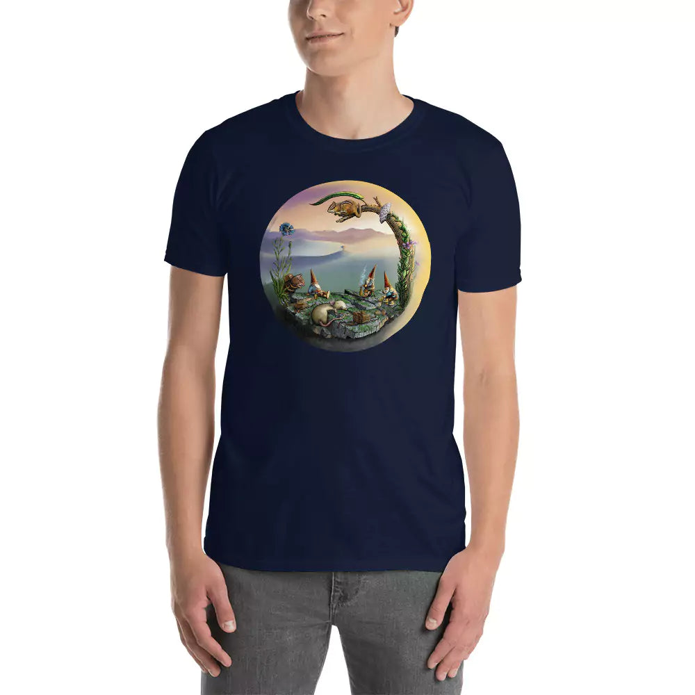 SkeetDesigns | GnomeDriven | Men's Short Sleeve T-Shirt | Mid-Round Break | Disc Golf Apparel