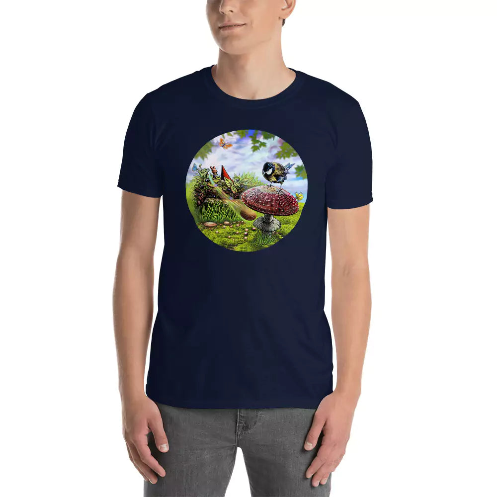 SkeetDesigns | GnomeDriven | Men's Short Sleeve T-Shirt | Blind Flick Run | Disc Golf Apparel