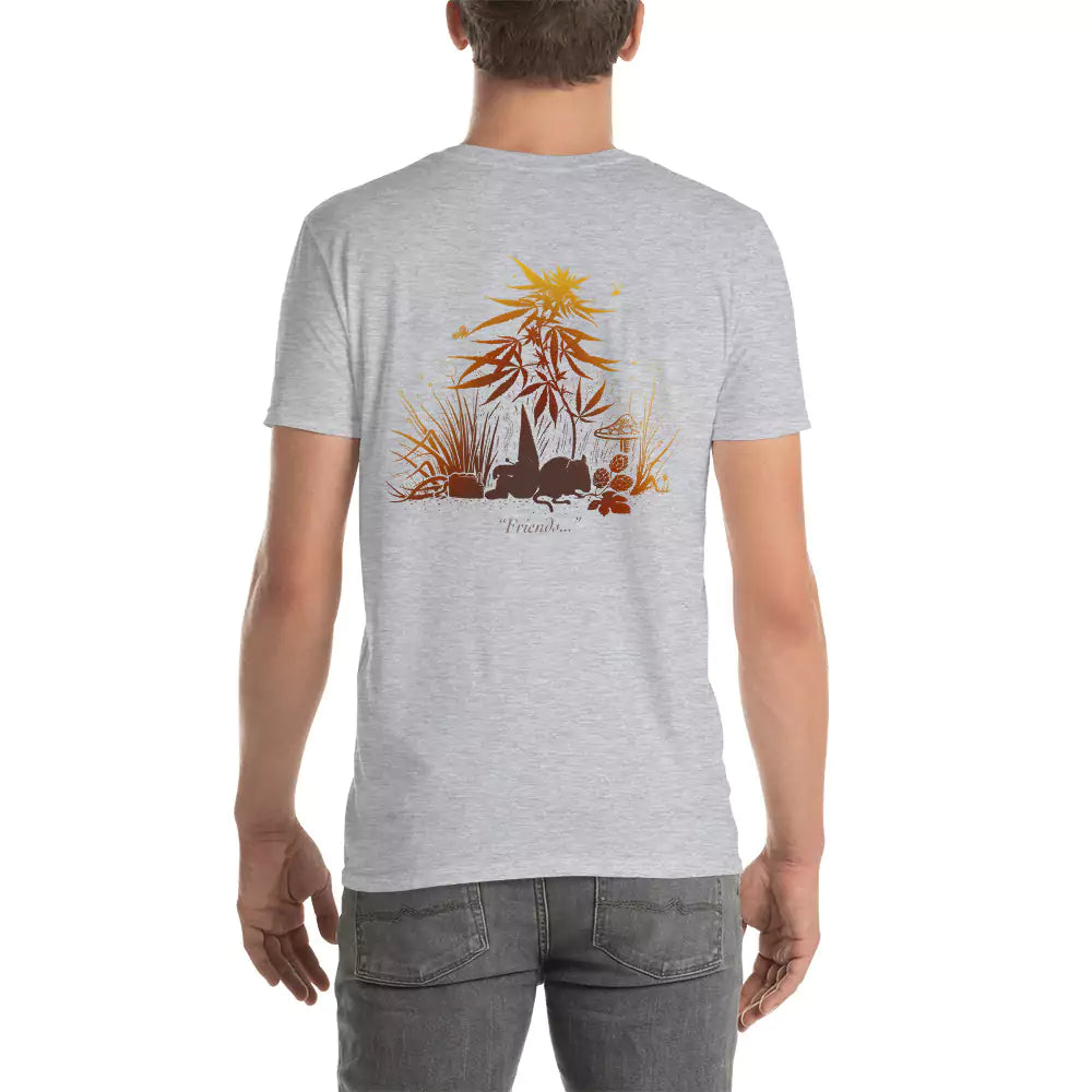 SkeetDesigns | GnomeDriven | Men's Short Sleeve T-Shirt | Missed Friends V2 | Disc Golf Apparel