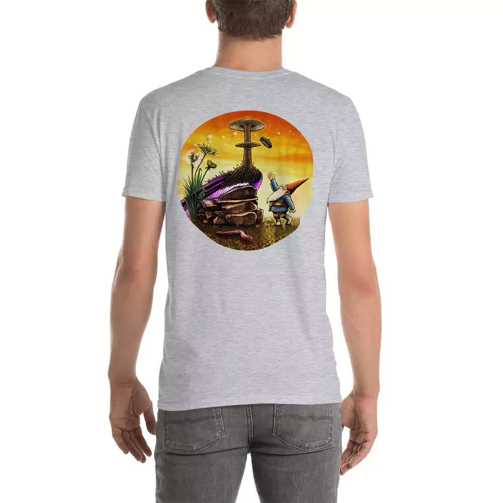 SkeetDesigns | GnomeDriven | Men's Short Sleeve T-Shirt | Windy Up Putt V2 | Disc Golf Apparel
