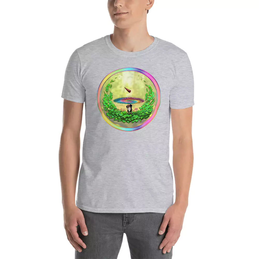SkeetDesigns | GnomeDriven | Men's Short Sleeve T-Shirt | Close Call | Disc Golf Apparel