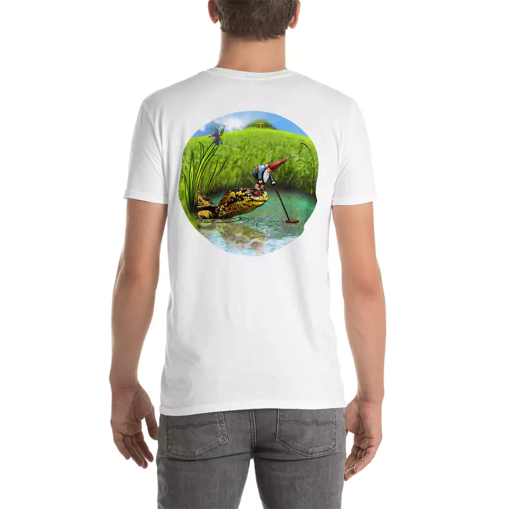 SkeetDesigns | GnomeDriven | Men's Short Sleeve T-Shirt | OB Turtle Help V2 | Disc Golf Apparel
