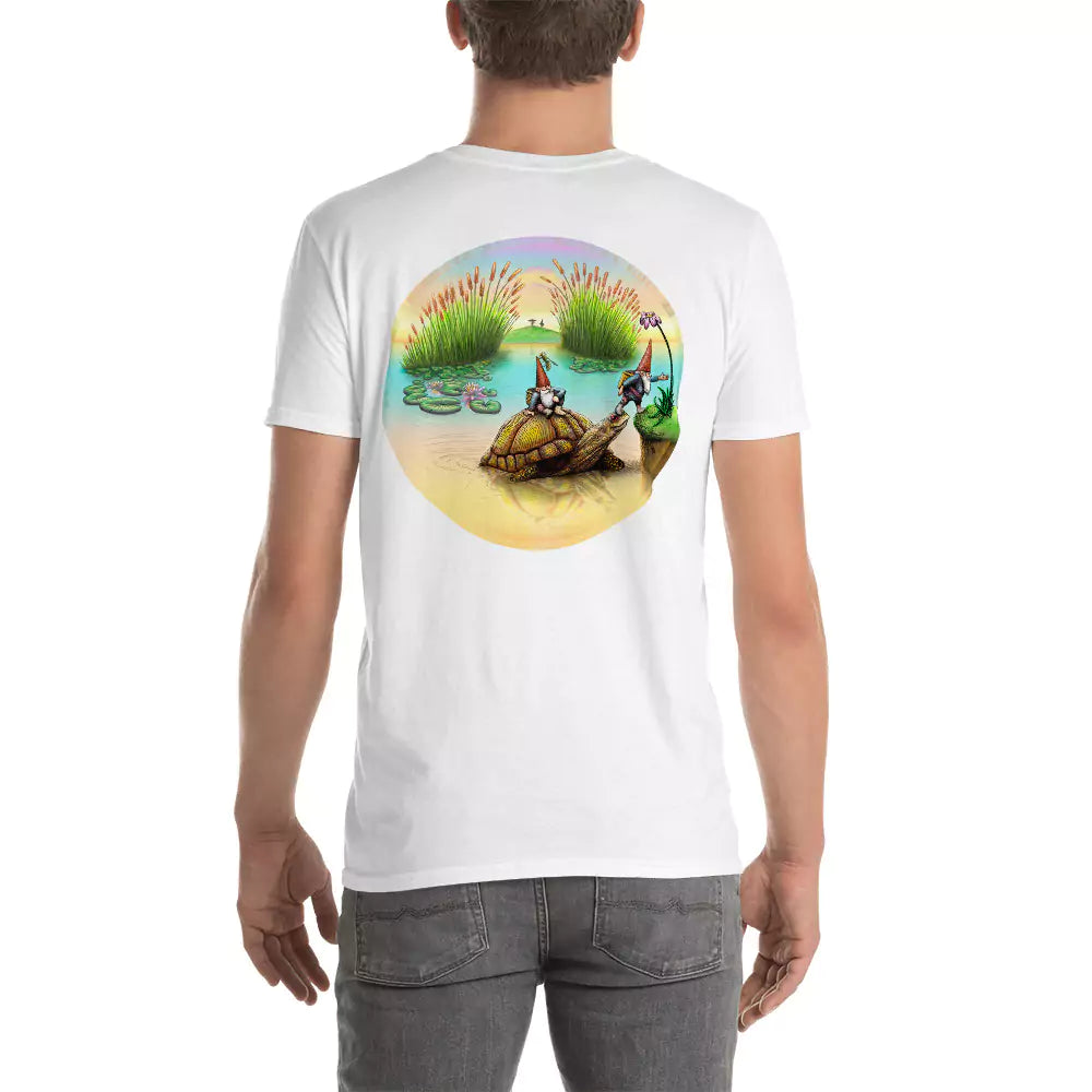 SkeetDesigns | GnomeDriven | Men's Short Sleeve T-Shirt | Turtle Ferry V2 | Disc Golf Apparel