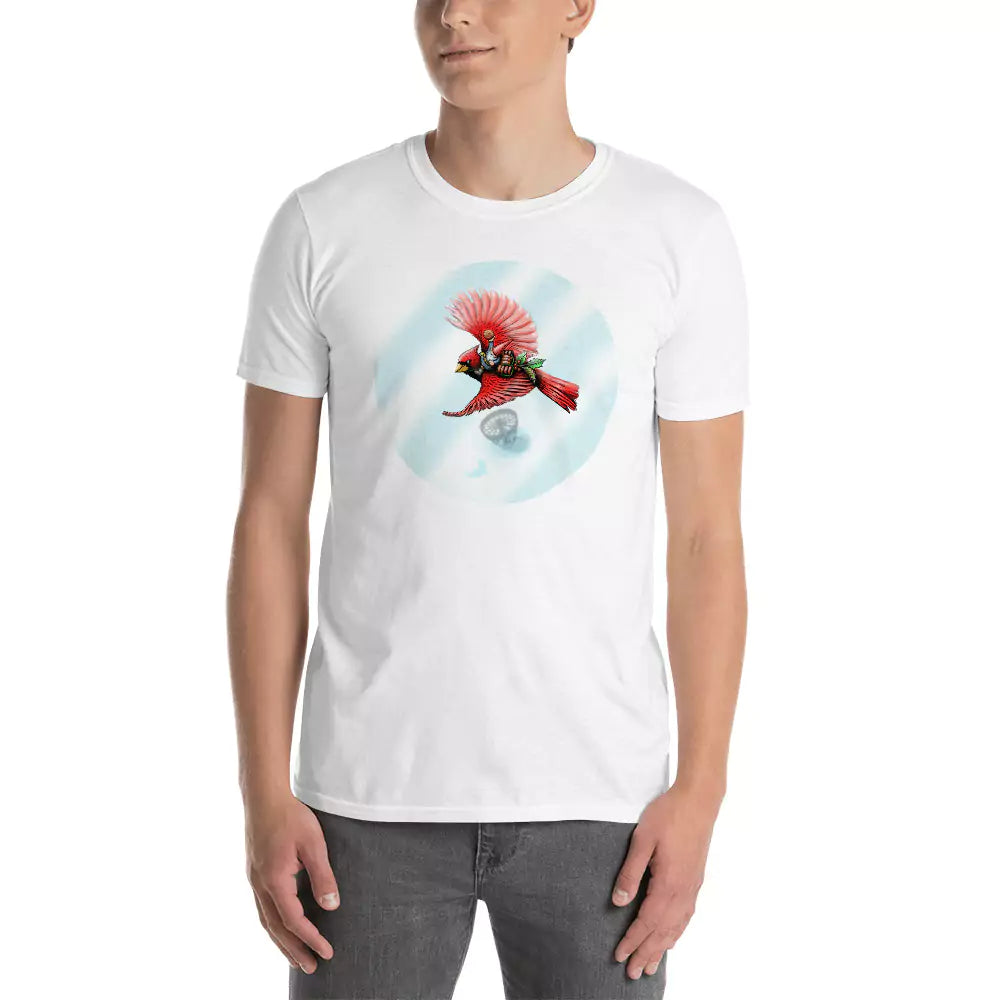 SkeetDesigns | GnomeDriven | Men's Short Sleeve T-Shirt | Cardinal | Disc Golf Apparel