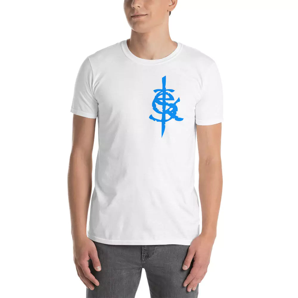 SkeetDesigns | GnomeDriven | Men's Short Sleeve T-Shirt | Blue Jay Rider V2 | Disc Golf Apparel