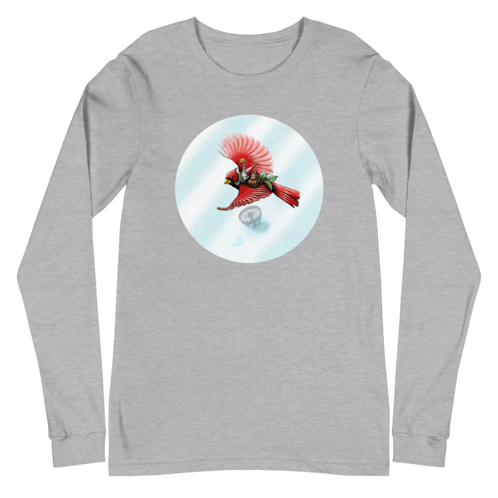 SkeetDesigns | GnomeDriven | Men's Long Sleeve T-Shirt | Cardinal | Disc Golf Apparel