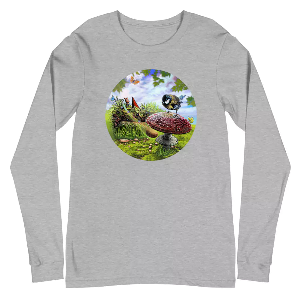 SkeetDesigns | GnomeDriven | Men's Long Sleeve T-Shirt | Blind Flick Run | Disc Golf Apparel