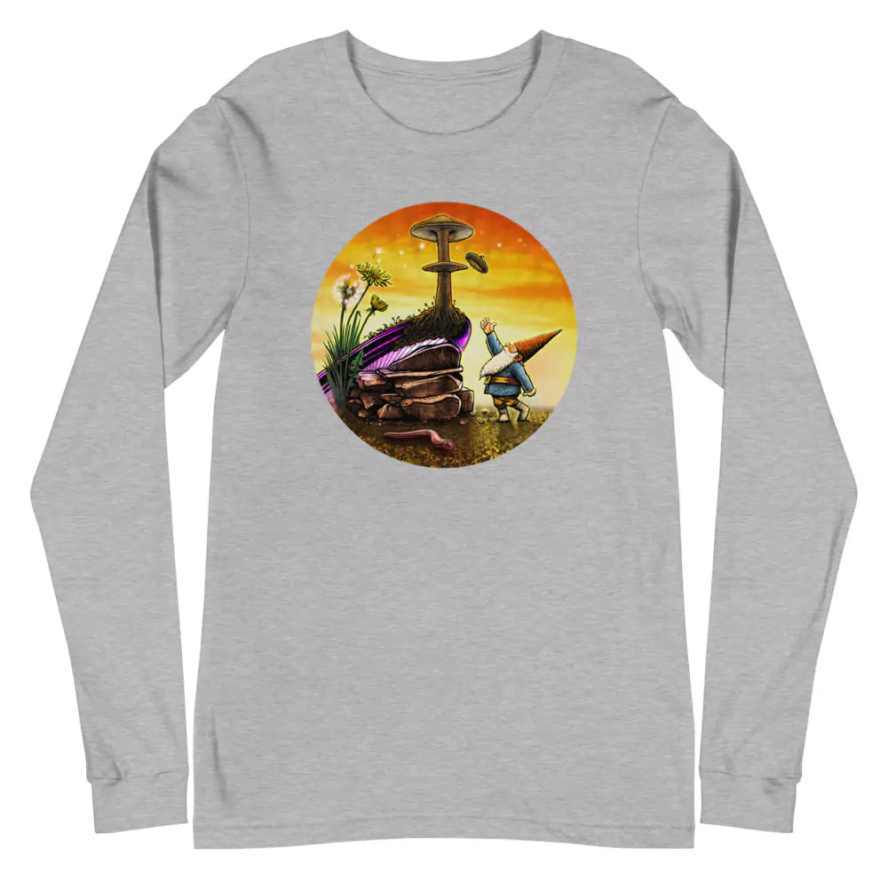SkeetDesigns | GnomeDriven | Men's Long Sleeve T-Shirt | Windy Up Putt | Disc Golf Apparel