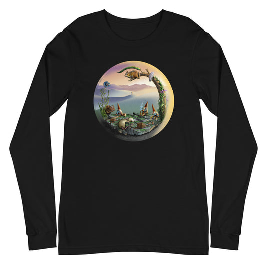 SkeetDesigns | GnomeDriven | Men's Long Sleeve T-Shirt | Mid-Round Break | Disc Golf Apparel