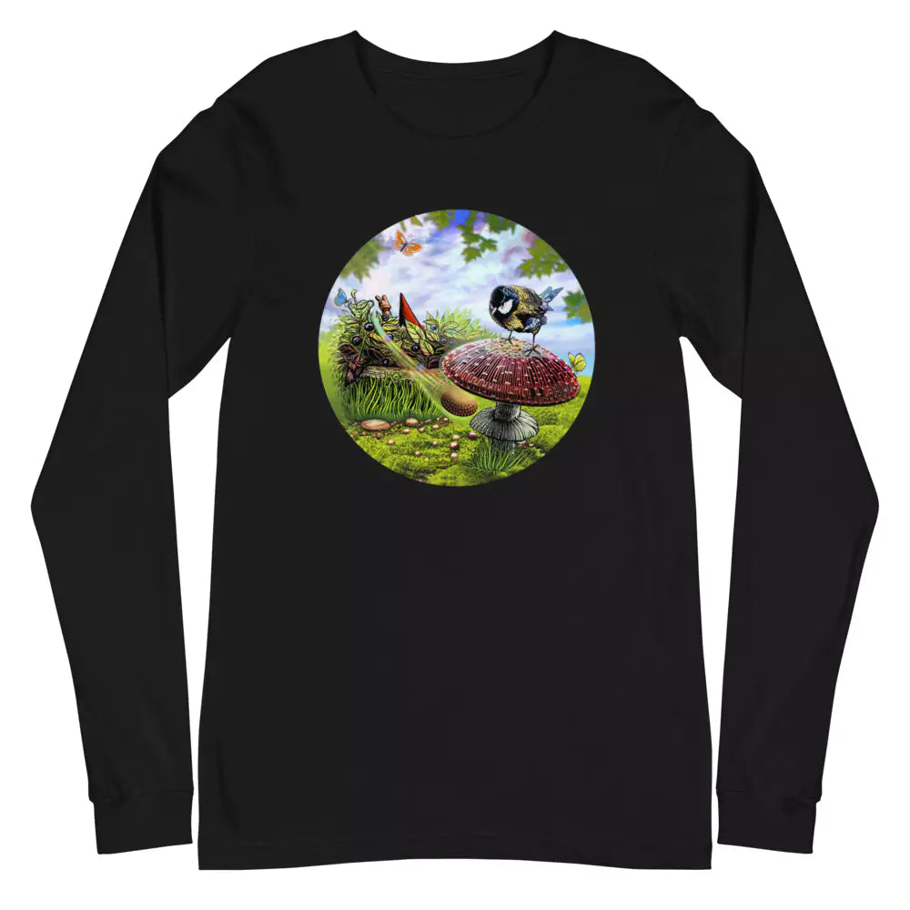 SkeetDesigns | GnomeDriven | Men's Long Sleeve T-Shirt | Blind Flick Run | Disc Golf Apparel