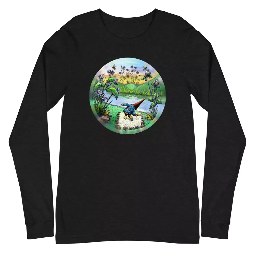 SkeetDesigns | GnomeDriven | Men's Long Sleeve T-Shirt | Flick Ace | Disc Golf Apparel