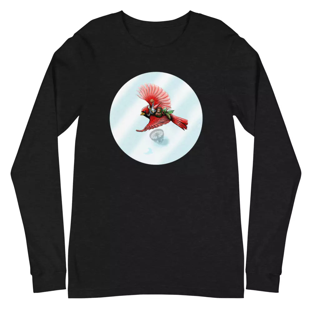 SkeetDesigns | GnomeDriven | Men's Long Sleeve T-Shirt | Cardinal | Disc Golf Apparel