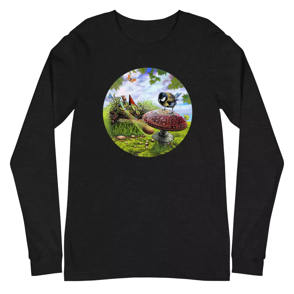 SkeetDesigns | GnomeDriven | Men's Long Sleeve T-Shirt | Blind Flick Run | Disc Golf Apparel