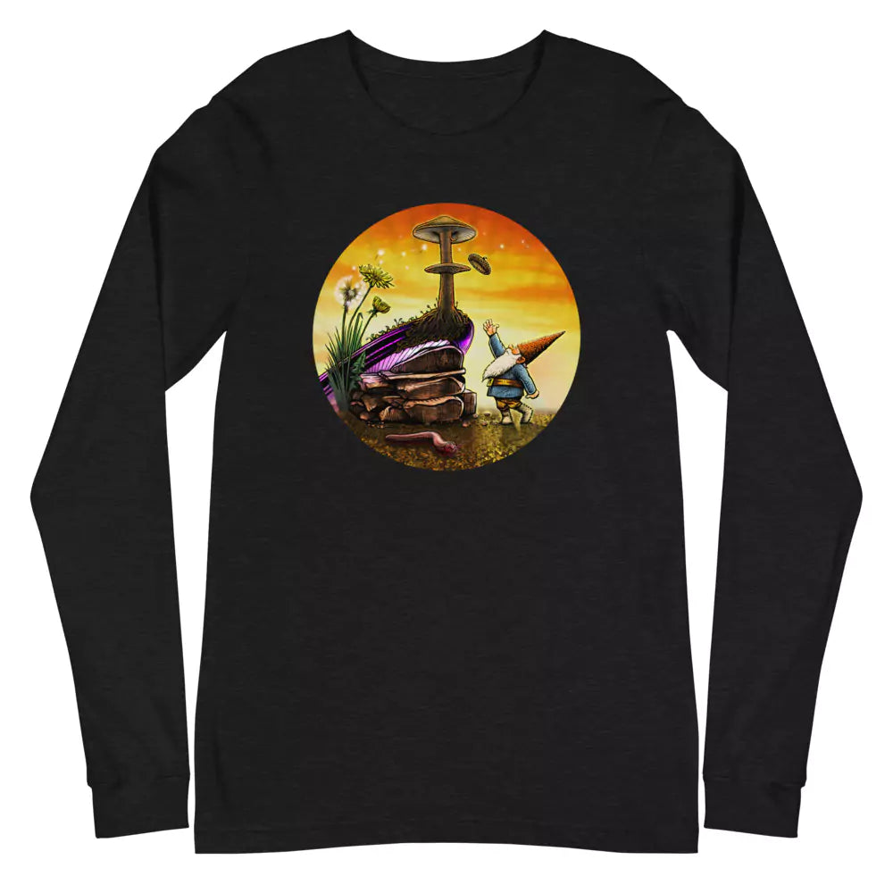 SkeetDesigns | GnomeDriven | Men's Long Sleeve T-Shirt | Windy Up Putt | Disc Golf Apparel