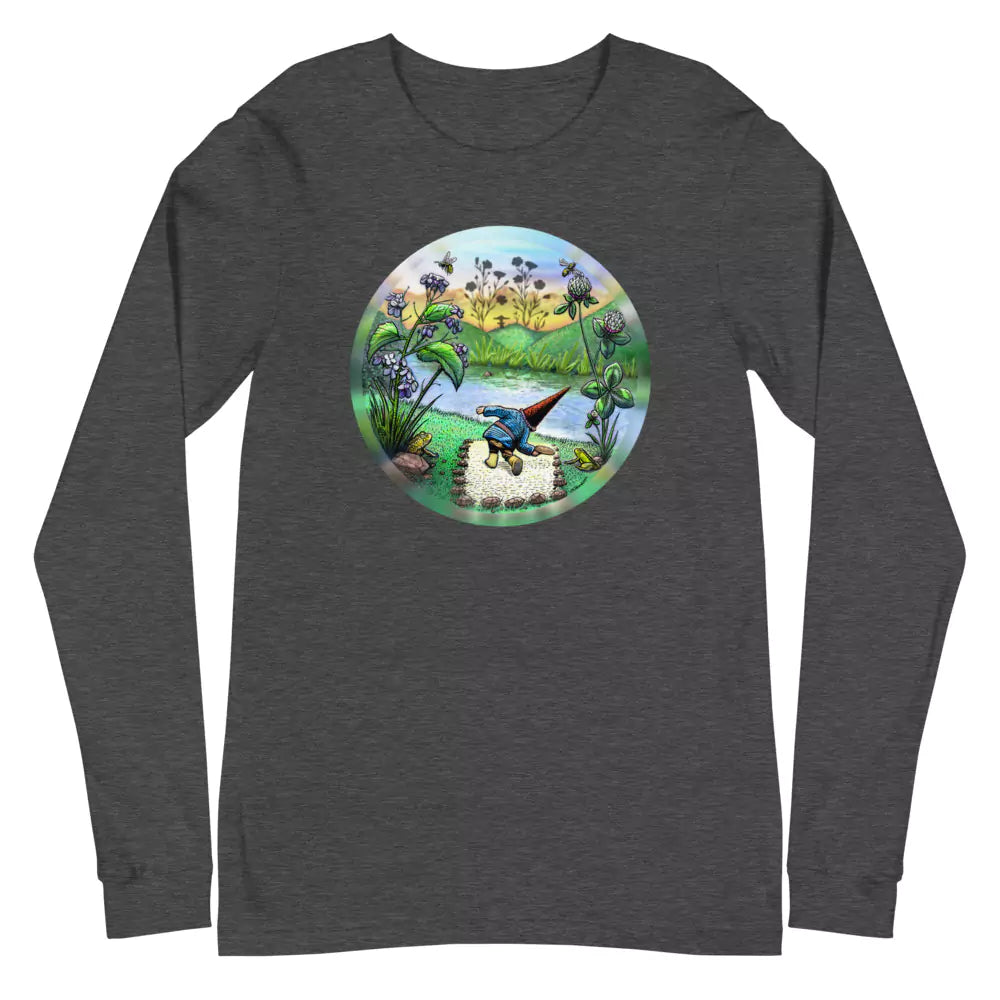 SkeetDesigns | GnomeDriven | Men's Long Sleeve T-Shirt | Flick Ace | Disc Golf Apparel