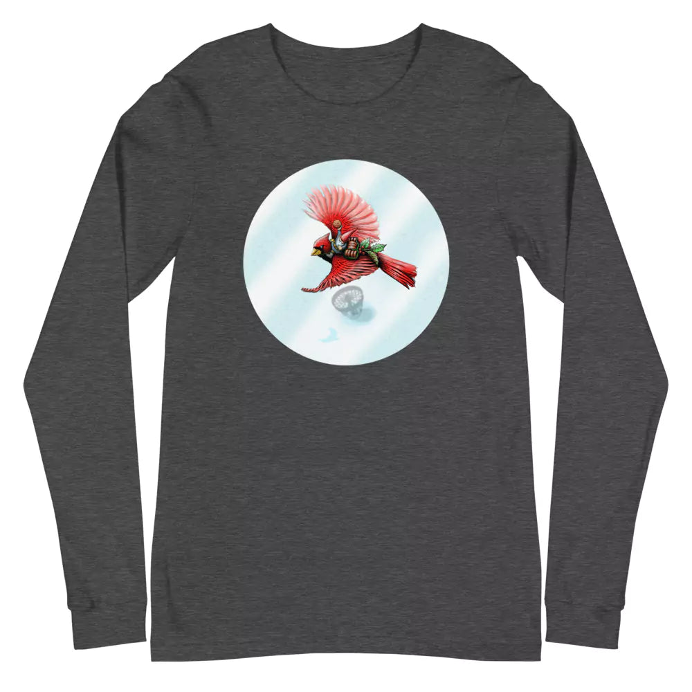 SkeetDesigns | GnomeDriven | Men's Long Sleeve T-Shirt | Cardinal | Disc Golf Apparel