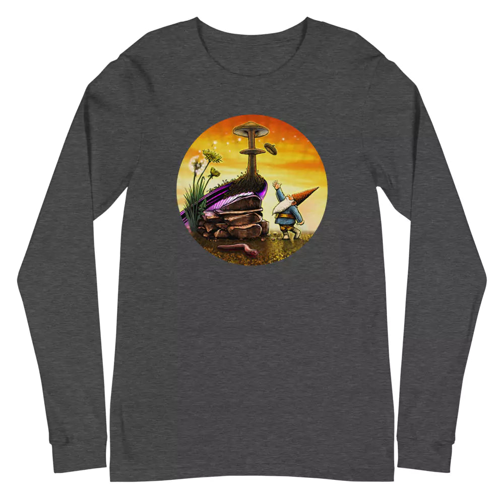 SkeetDesigns | GnomeDriven | Men's Long Sleeve T-Shirt | Windy Up Putt | Disc Golf Apparel