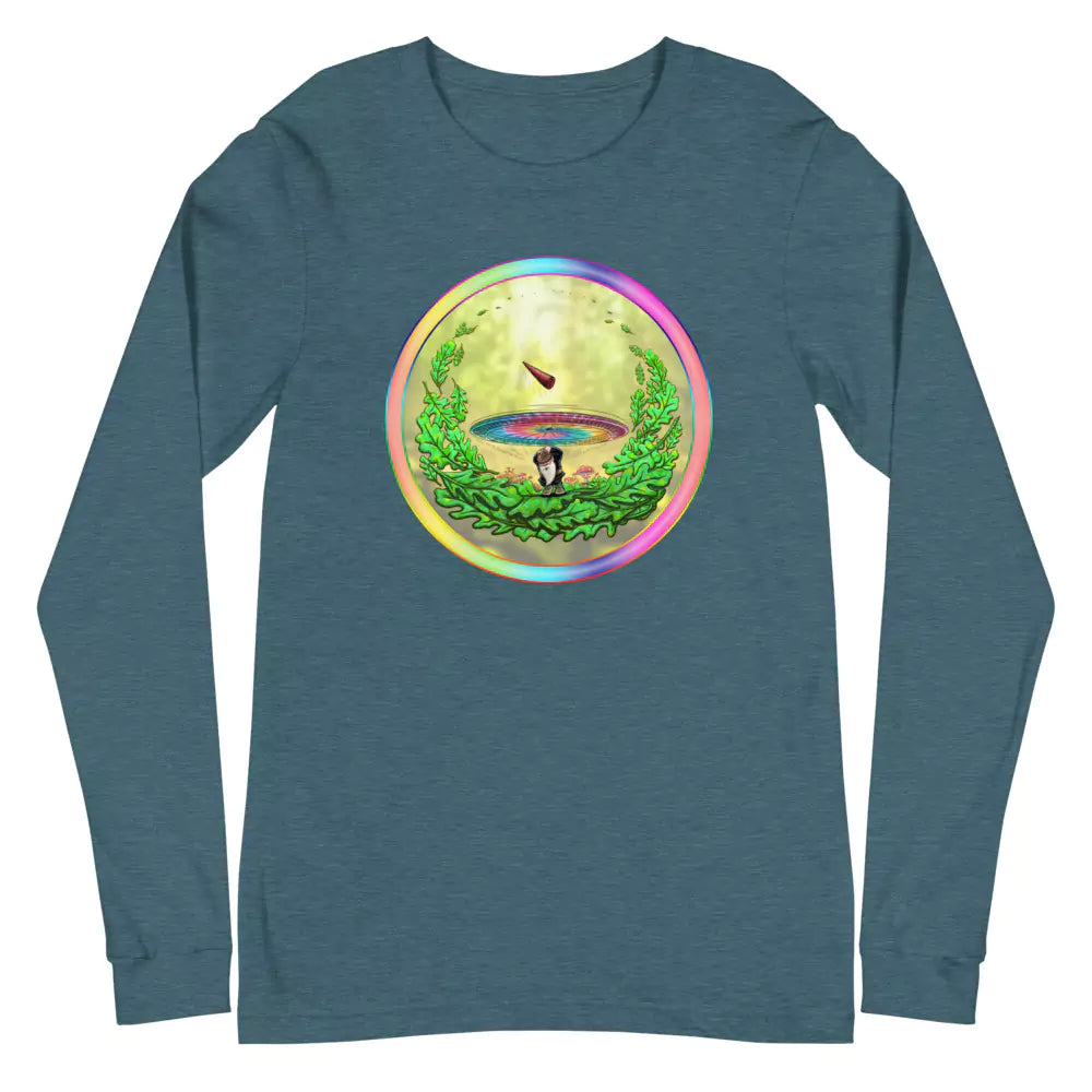SkeetDesigns | GnomeDriven | Men's Long Sleeve T-Shirt | Close Call | Disc Golf Apparel