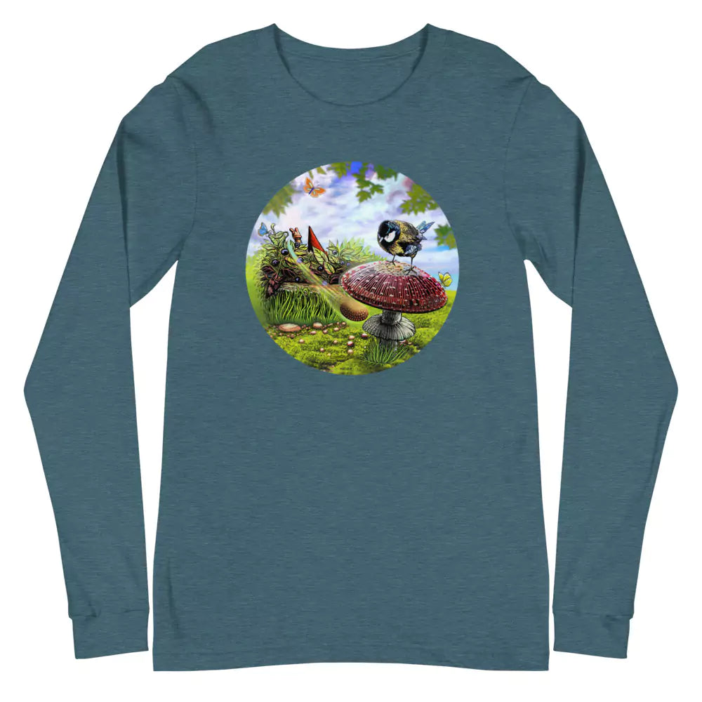SkeetDesigns | GnomeDriven | Men's Long Sleeve T-Shirt | Blind Flick Run | Disc Golf Apparel