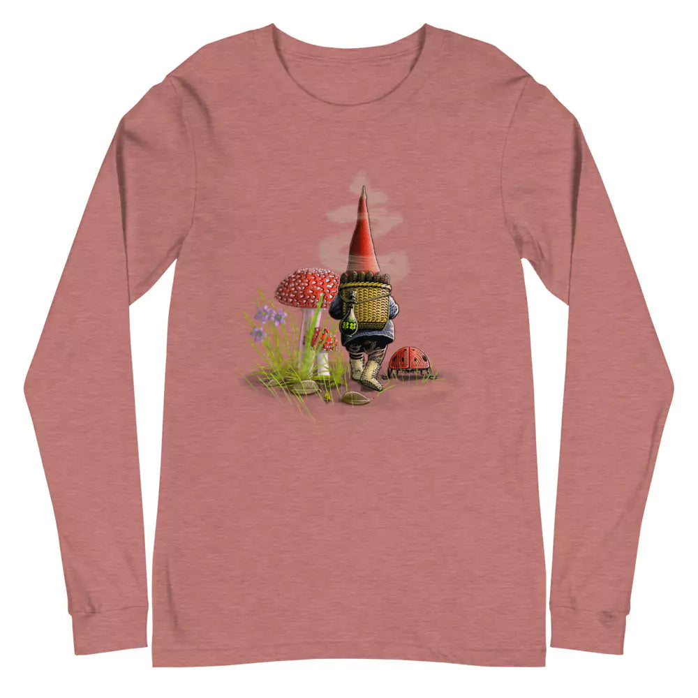 SkeetDesigns | GnomeDriven | Men's Long Sleeve T-Shirt | The Road Ahead | Disc Golf Apparel