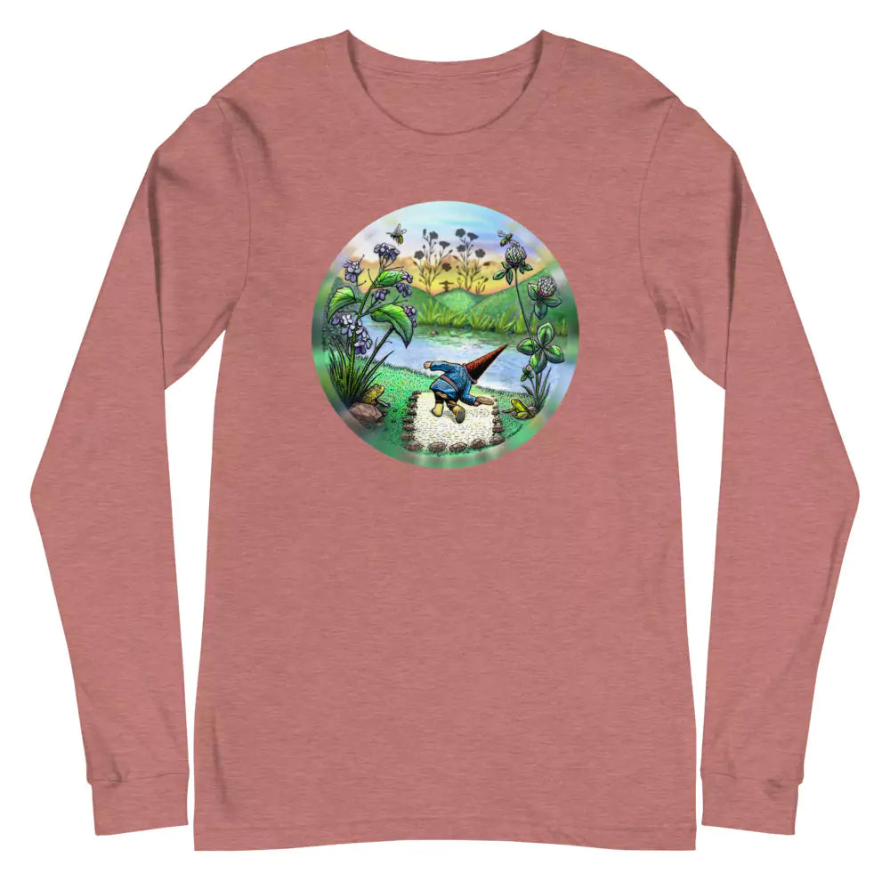 SkeetDesigns | GnomeDriven | Men's Long Sleeve T-Shirt | Flick Ace | Disc Golf Apparel