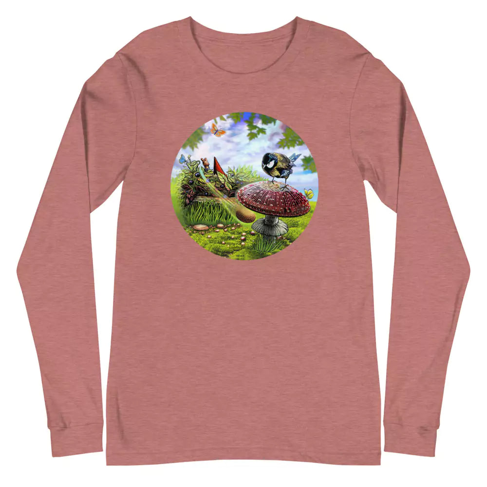 SkeetDesigns | GnomeDriven | Men's Long Sleeve T-Shirt | Blind Flick Run | Disc Golf Apparel