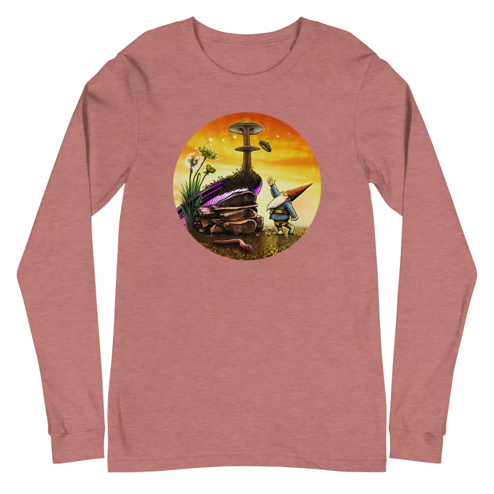 SkeetDesigns | GnomeDriven | Men's Long Sleeve T-Shirt | Windy Up Putt | Disc Golf Apparel