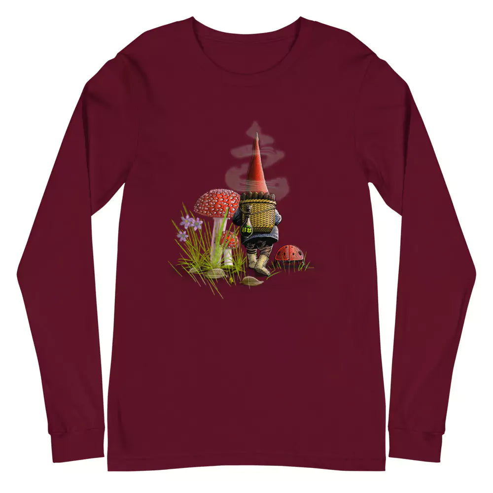 SkeetDesigns | GnomeDriven | Men's Long Sleeve T-Shirt | The Road Ahead | Disc Golf Apparel