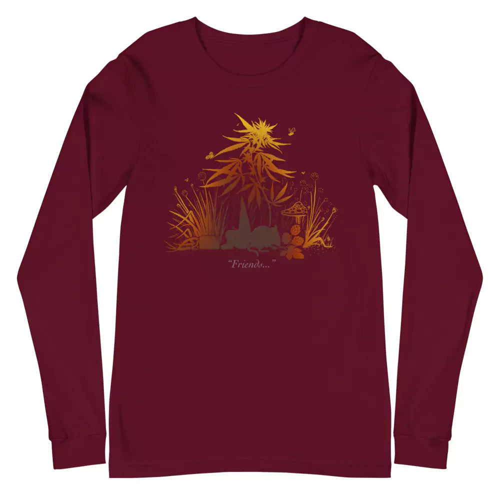 SkeetDesigns | GnomeDriven | Men's Long Sleeve T-Shirt | Missed Friends | Disc Golf Apparel