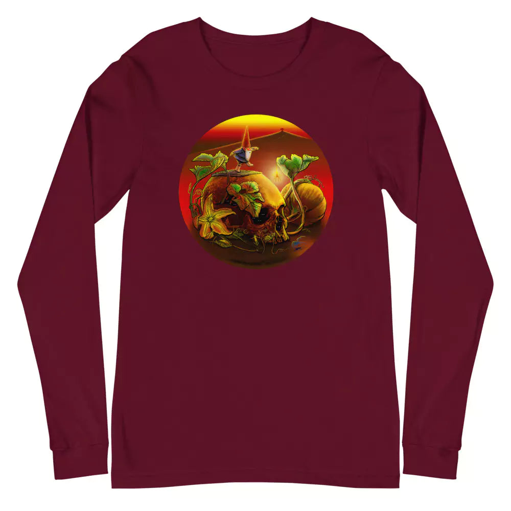 SkeetDesigns | GnomeDriven | Men's Long Sleeve T-Shirt | Halloween | Disc Golf Apparel