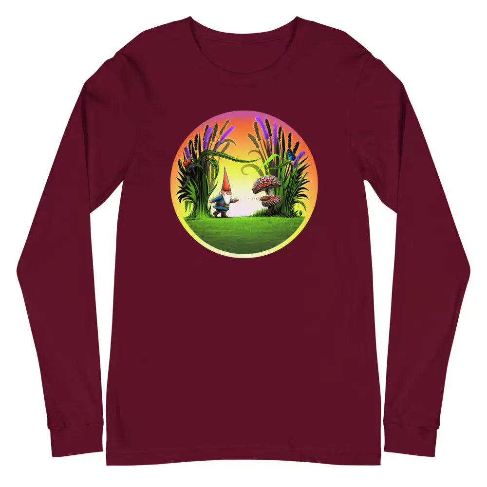 SkeetDesigns | GnomeDriven | Men's Long Sleeve T-Shirt | Drop In Putt | Disc Golf Apparel