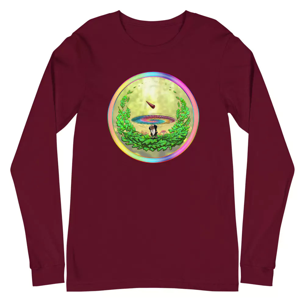 SkeetDesigns | GnomeDriven | Men's Long Sleeve T-Shirt | Close Call | Disc Golf Apparel