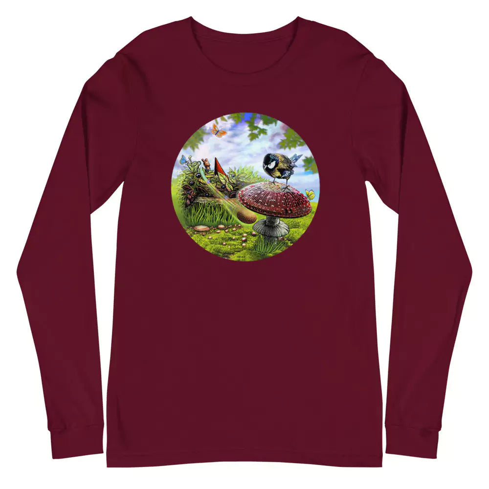 SkeetDesigns | GnomeDriven | Men's Long Sleeve T-Shirt | Blind Flick Run | Disc Golf Apparel