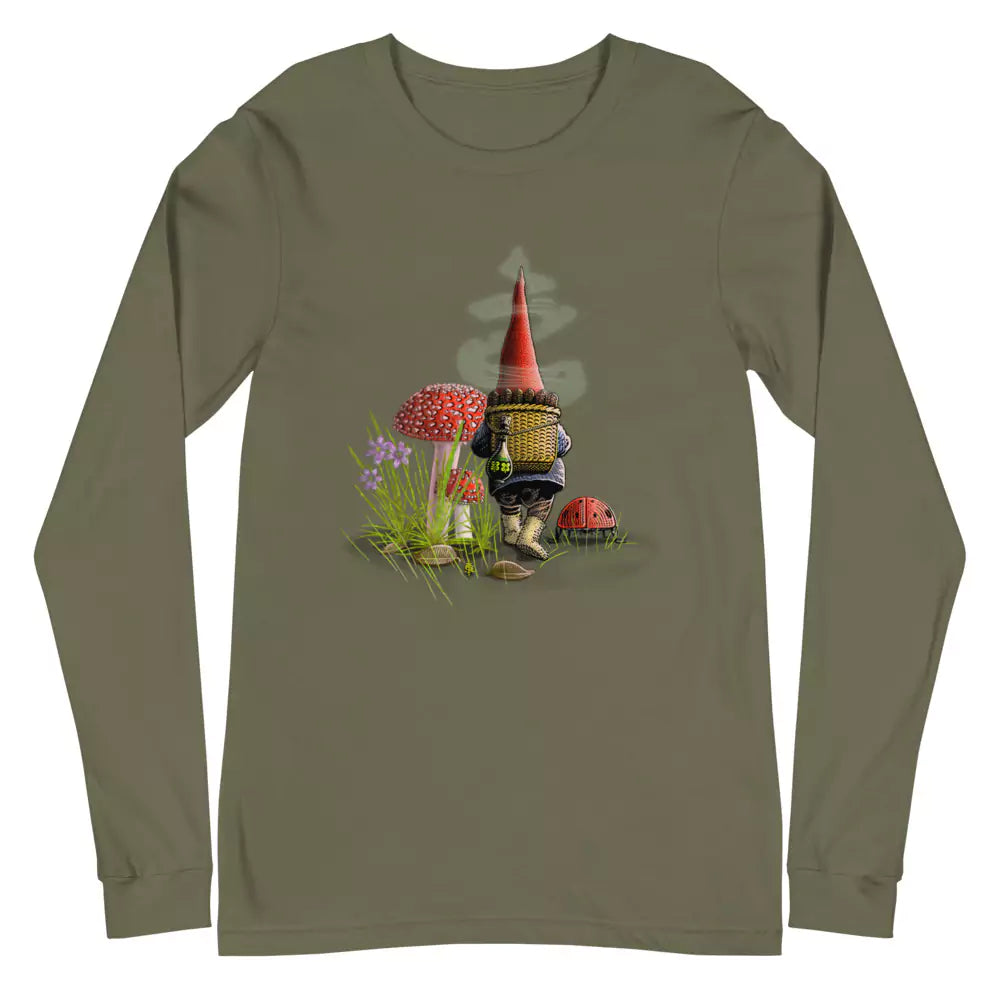 SkeetDesigns | GnomeDriven | Men's Long Sleeve T-Shirt | The Road Ahead | Disc Golf Apparel