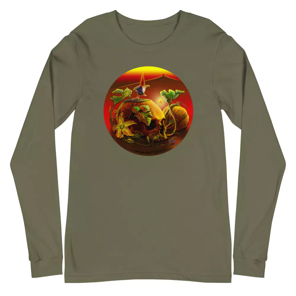 SkeetDesigns | GnomeDriven | Men's Long Sleeve T-Shirt | Halloween | Disc Golf Apparel