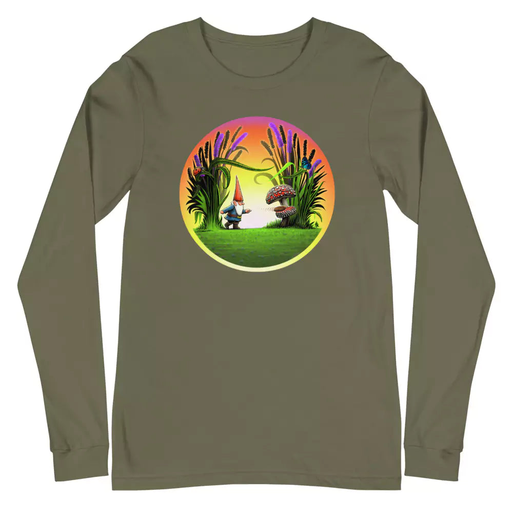 SkeetDesigns | GnomeDriven | Men's Long Sleeve T-Shirt | Drop In Putt | Disc Golf Apparel