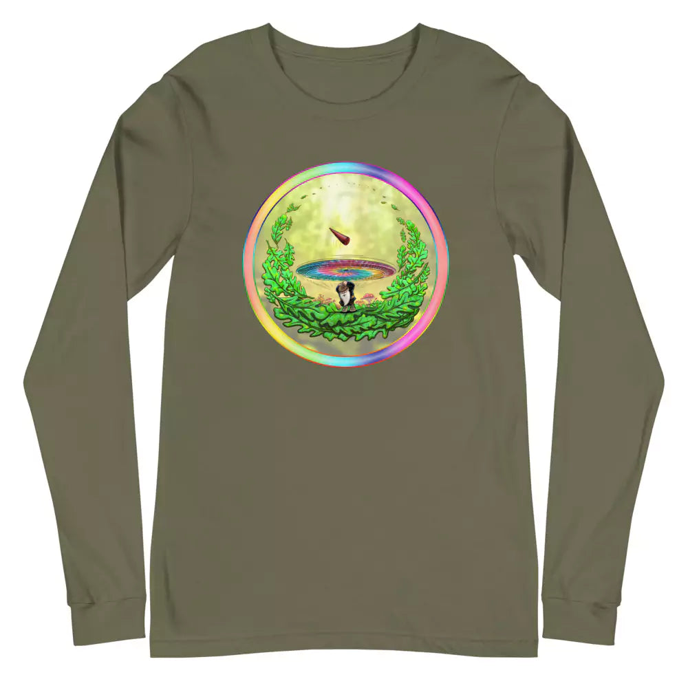 SkeetDesigns | GnomeDriven | Men's Long Sleeve T-Shirt | Close Call | Disc Golf Apparel