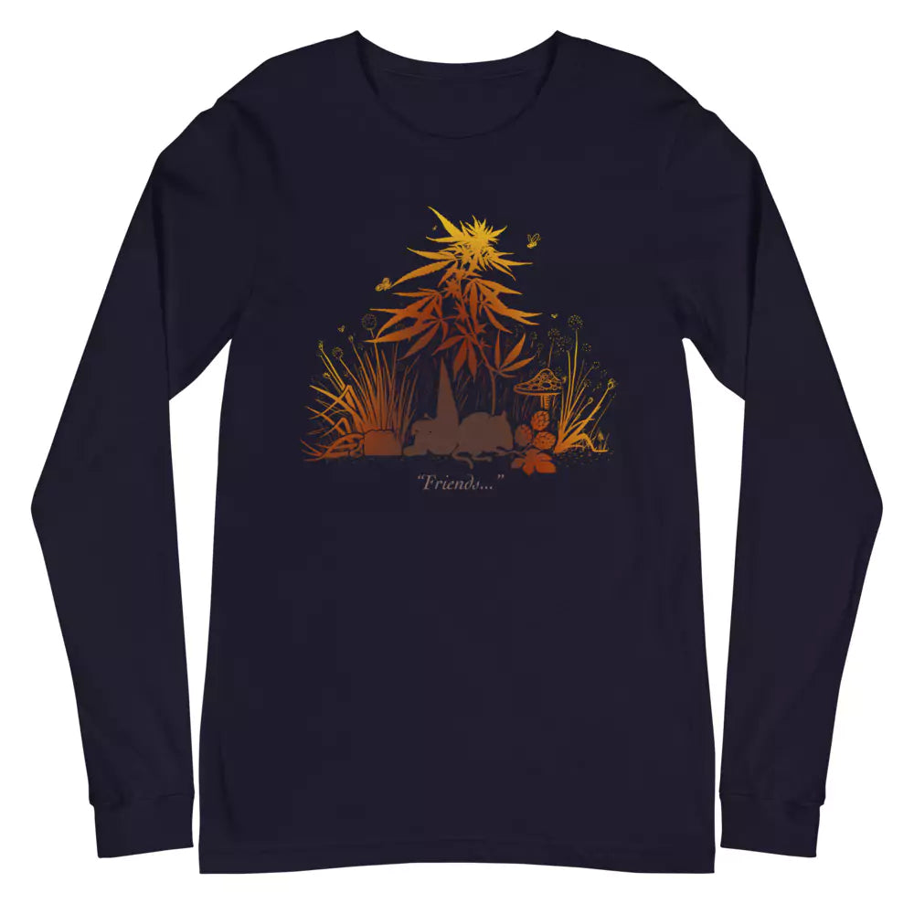 SkeetDesigns | GnomeDriven | Men's Long Sleeve T-Shirt | Missed Friends | Disc Golf Apparel