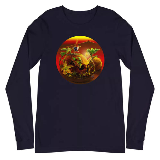 SkeetDesigns | GnomeDriven | Men's Long Sleeve T-Shirt | Halloween | Disc Golf Apparel