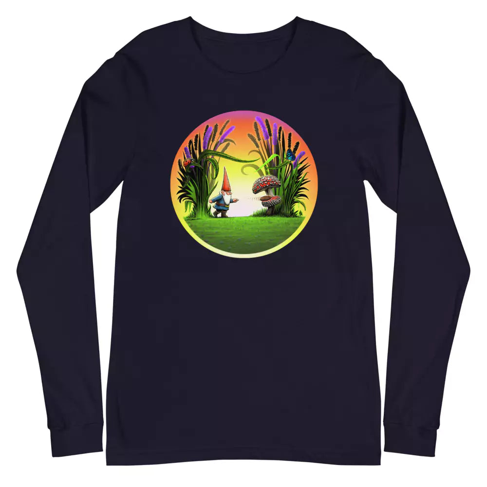 SkeetDesigns | GnomeDriven | Men's Long Sleeve T-Shirt | Drop In Putt | Disc Golf Apparel