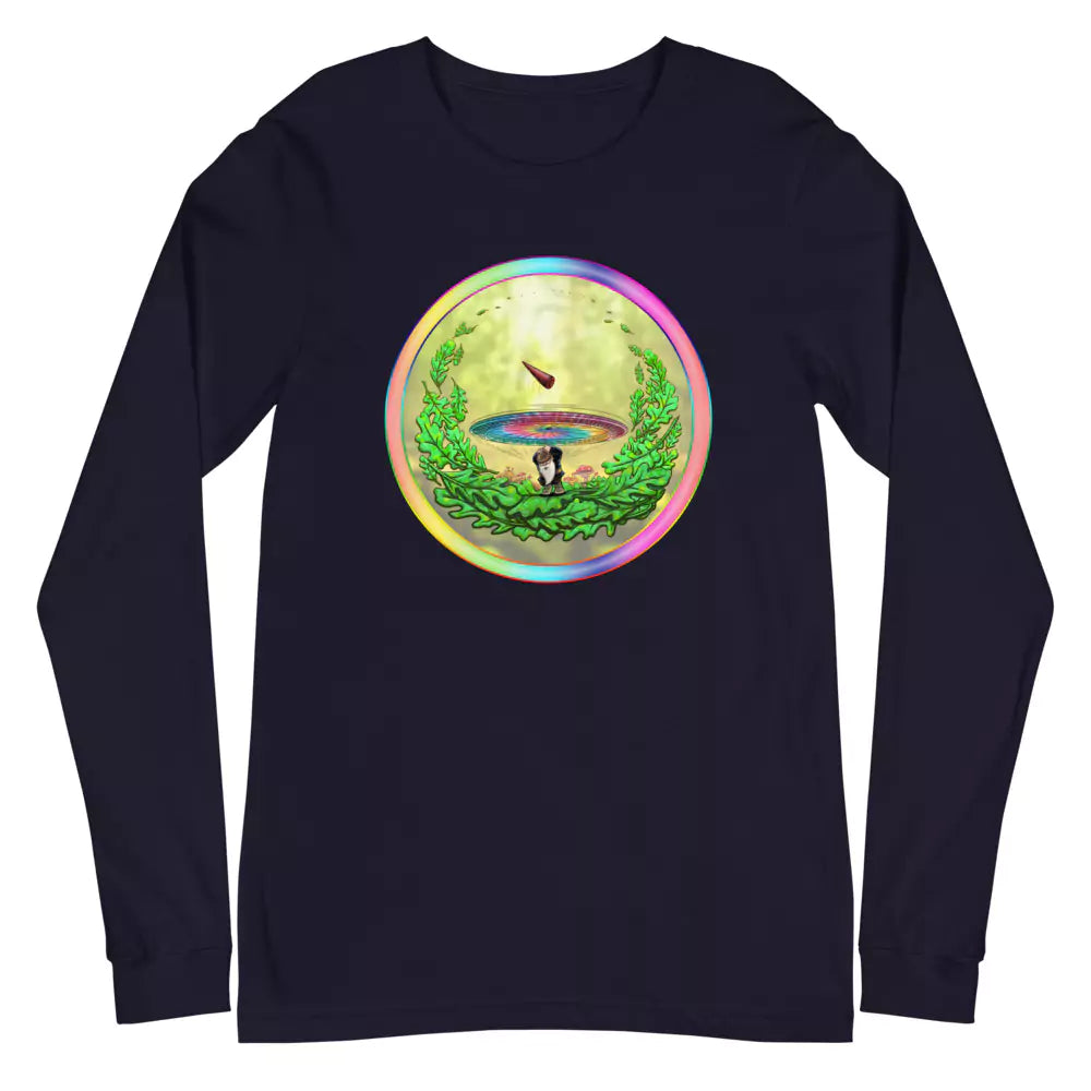 SkeetDesigns | GnomeDriven | Men's Long Sleeve T-Shirt | Close Call | Disc Golf Apparel